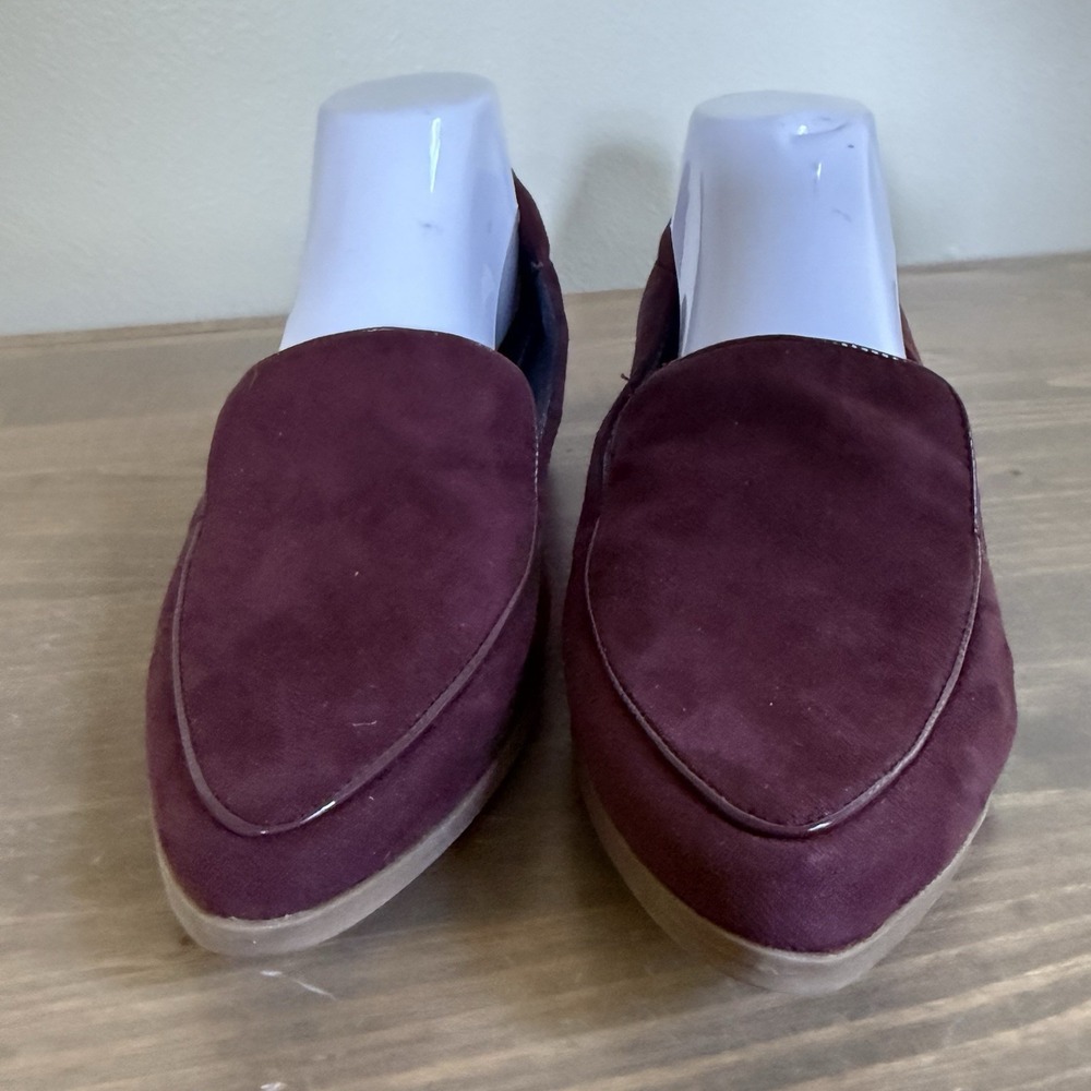 Dr. Scholls Womens 9.5M Burgundy Maroon Lark Slip On Lark Loafers Flats Shoes - Picture 3 of 8